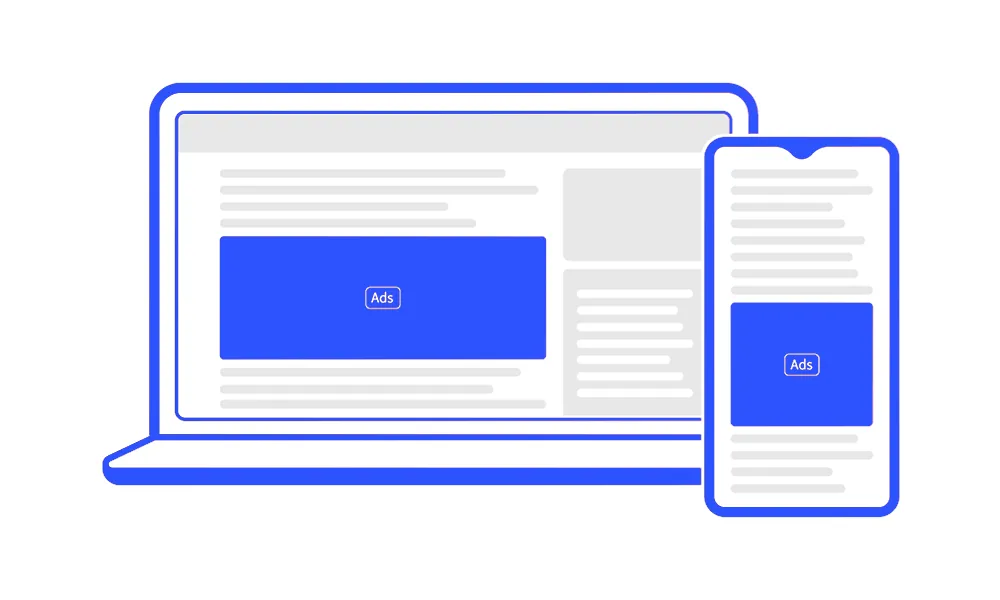 Exemplo do formato In-Article Ads
